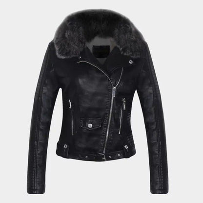 Clara Warm Faux Leather Jacket