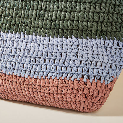 Christina Fashion Color Mosaic Woven Bag