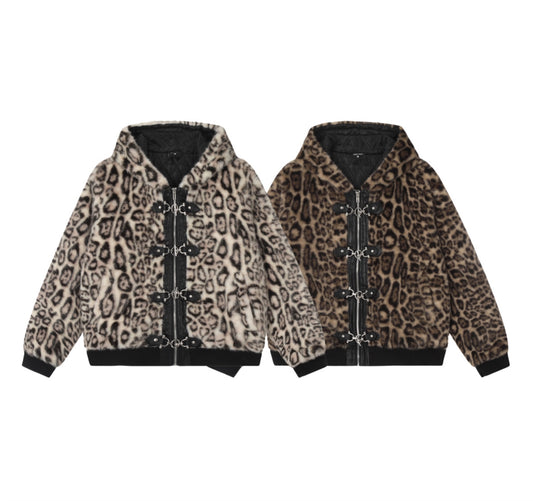 Arlena Thick Leopard Coat
