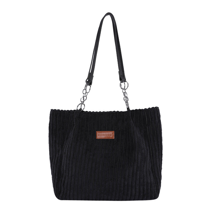 Alyne Urban Simplicity Corduroy Shoulder Bag