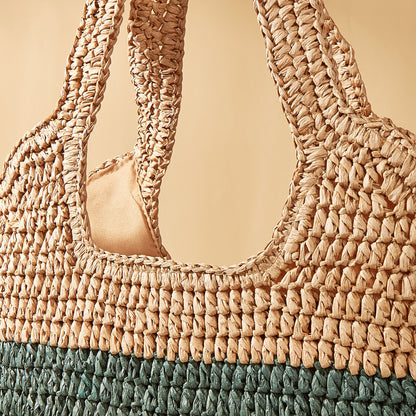 Christina Fashion Color Mosaic Woven Bag